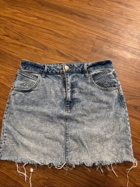 💙Light Wash Denim Mini Skirt